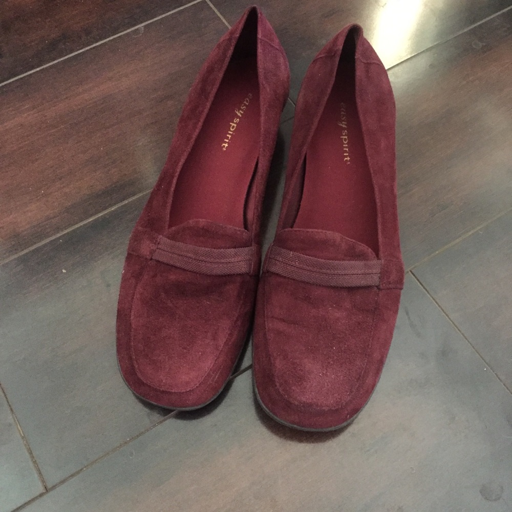 Easy Spirit Leather Flats Loafers Career Business Casual